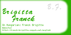 brigitta franck business card